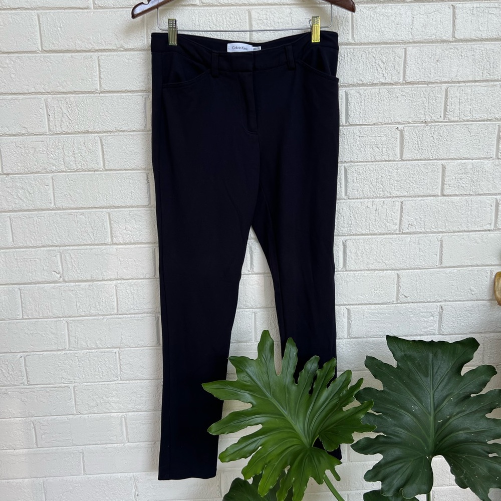 Calvin Klein Navy Dress Pants with Stretch and Pockets